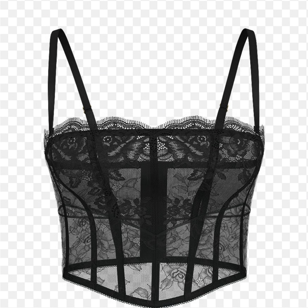 Victoria's Secret Black Lace Corset
